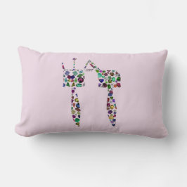 Hebrew Brev 'CHET' Lumbarkudde