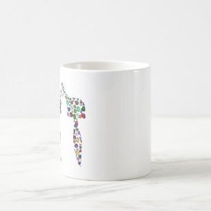 Hebrew Brev 'CHET' Magisk Mugg