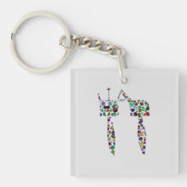 Hebrew Brev "CHET" tillverkad med diamanter och gr