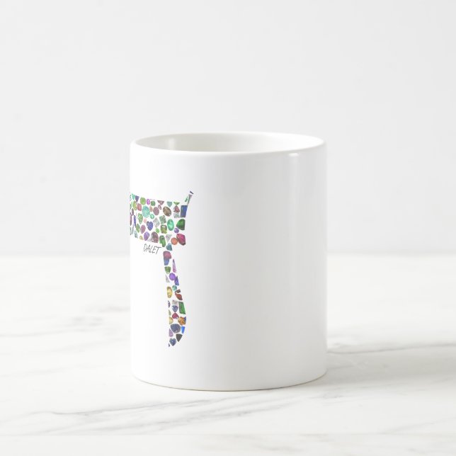 Hebrew Brev Dalet Magisk Mugg (Center)