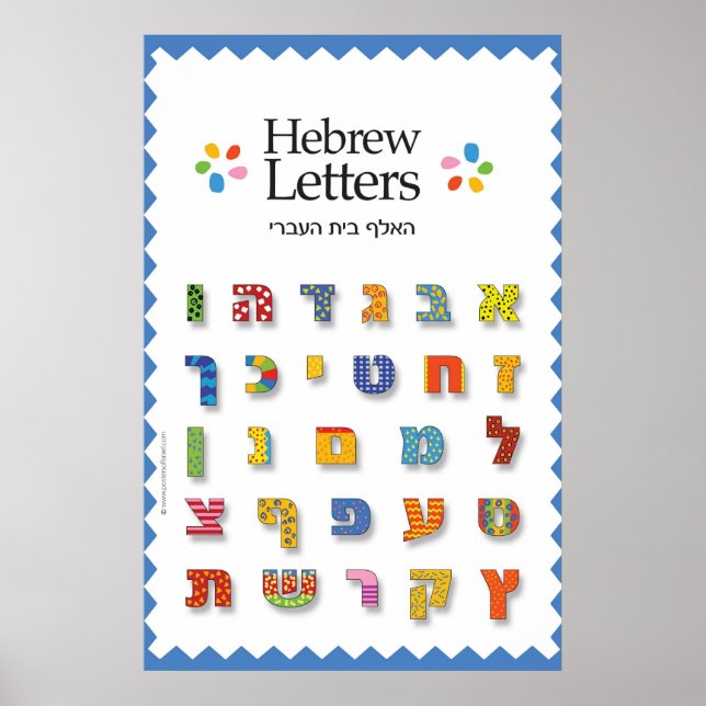 Hebrew Brev Poster (Framsidan)