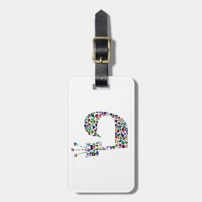 Hebrew Brev 'TET' Bagagebricka (Vertikal Framsida)