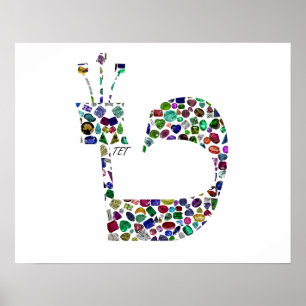 Hebrew Brev 'TET' Poster