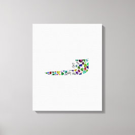 Hebrew Brev VAV Canvastryck