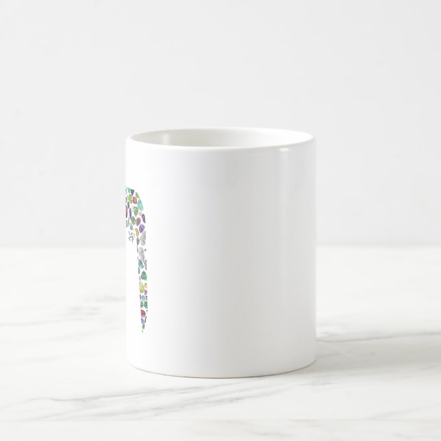 Hebrew Brev VAV Magisk Mugg (Center)