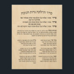 Hebrew Hadlakat Nerot Chanukah - Blessings Menorah Trätavla<br><div class="desc">Seder Hadlakat Nerot (Shel) Chanukah - Hebreiska välsignelser och böner reciterades och sung när man tände Chanukiya (menorah). En traditionell uppsättning med tre välsignelser, Hanerot Halallu och Maoz Tzur. Underbar till använda som väggdekör för Chanukah eller praktisk vägledning för att tända ljus. Underbar idé för alla synagogor, judiskt skolor och...</div>