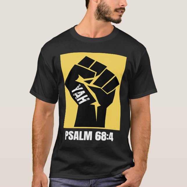 Hebrew Israelite Guld Yah Clothing Yahweh Yahuwah T Shirt (Framsida)