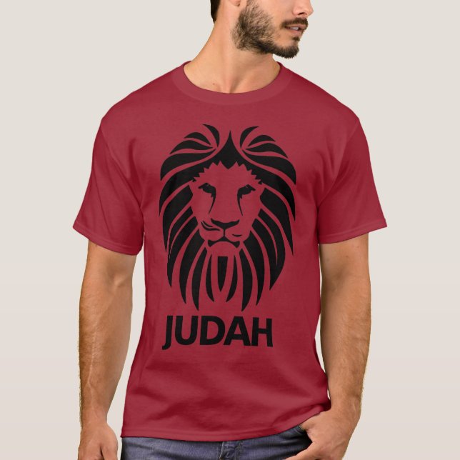 Hebrew Israelite  Lion Of Judah in Black Tee (Framsida)
