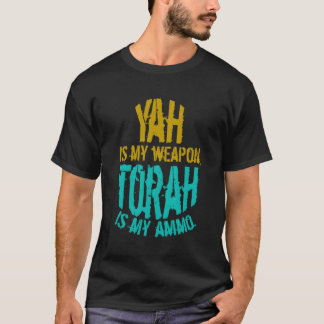 Hebrew Israelite Yah är mitt vapen Judah Torah T Shirt