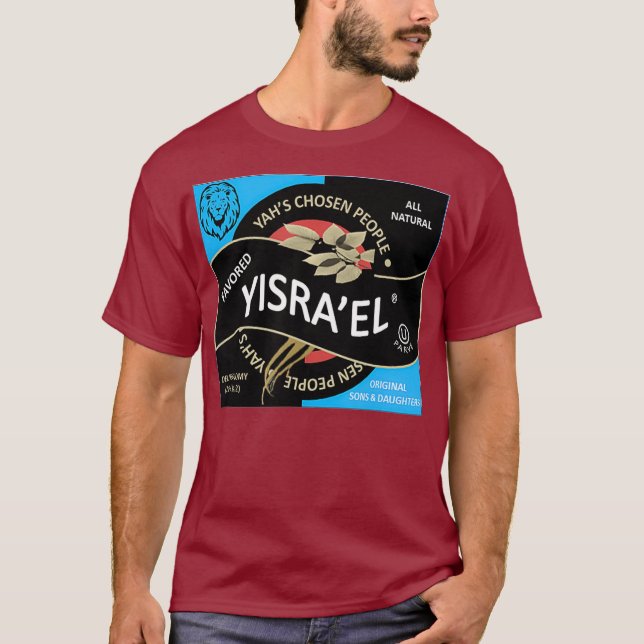 Hebrew Israelite Yisrael Culture Funny Label T Shirt (Framsida)
