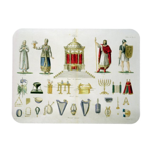 Hebrew Levi, Priest, Kung och Soldat med Helig Magnet (Horisontell)