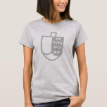 Hebrew Nes Gadol Haya Sham Dreidel Hanukkah T Shirt<br><div class="desc">Ett underbart mirakel inträffade där - en dröm med det hebreiska uttrycket "Nes Gadol Haya Sham".</div>