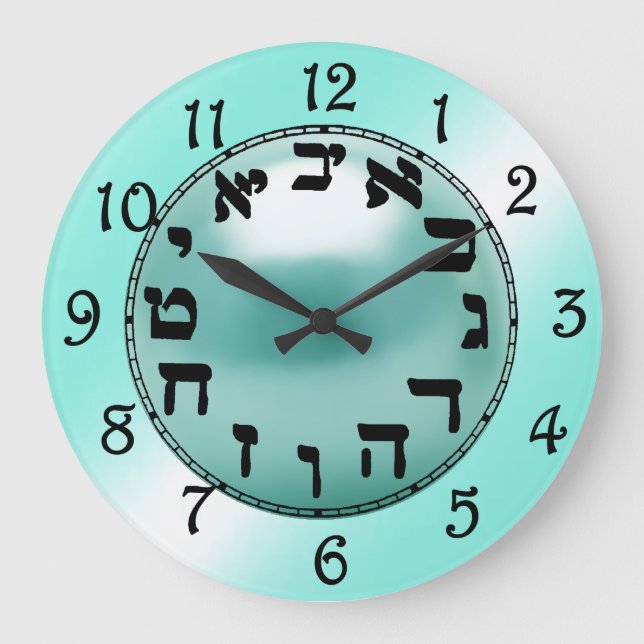 Hebrew Numbers  Stor Klocka (Framsida)