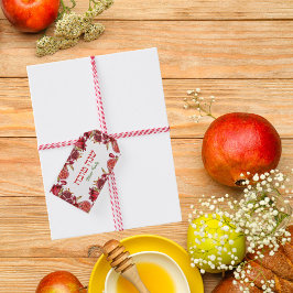 Hebrew Red Shana Tova Jewish Rosh Hashanah Presentetikett