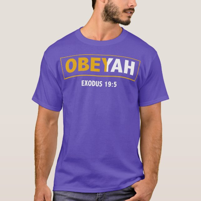 Hebrew Roots Movement Yahweh Yahshua Yeshua T Shirt (Framsida)