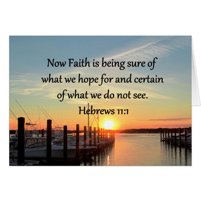 HEBREWS 11:11 SUNSET DESIGN OBS KORT (Framsidan Horizontal)