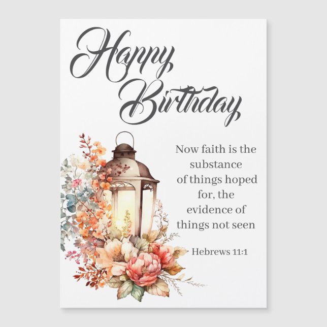 Hebrews 11:1 Christian Birthday Wishes (Framsida)