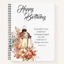 Hebrews 11:1 Christian Birthday Wishes Journal