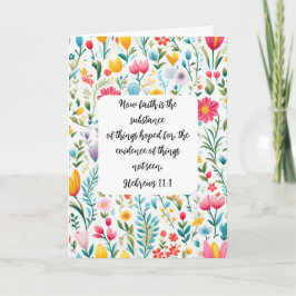 Hebrews 11:1 Greeting Card Kort