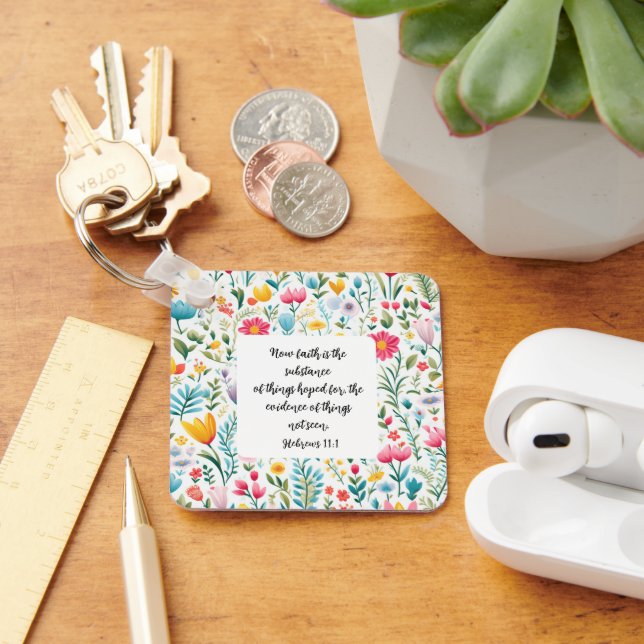 Hebrews 11:1 Keychain Nyckelring (Skrivbord)