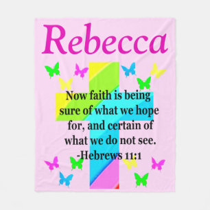 HEBREWS 11:1 PERSONLIG FLEECE BLANKET