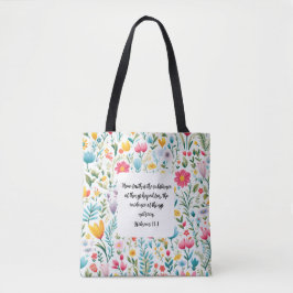 Hebrews 11:1 Tote Bag Tygkasse