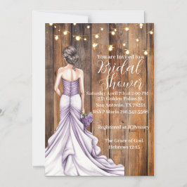 Hebrews 12:15 Graceful Bridal Shower Invitation Magnetisk Inbjudningskort