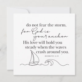 HEBREWS 6:19 - Personlig Notkort Anteckningskort