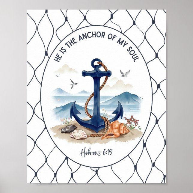 Hebrews 6:19 Wall Art & Decor Poster (Framsidan)