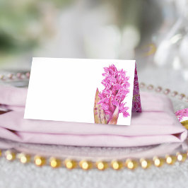 Hebrideaui orchid botanical art bröllop placeringskort