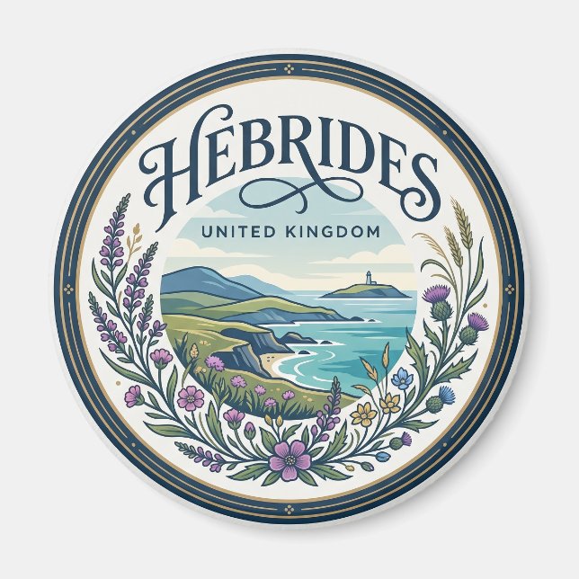 Hebriderna Storbritannien Magnet (Framsidan)