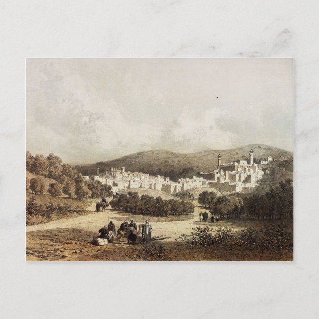 Hebron, patriarkatets stad, i heligan vykort (Framsida)