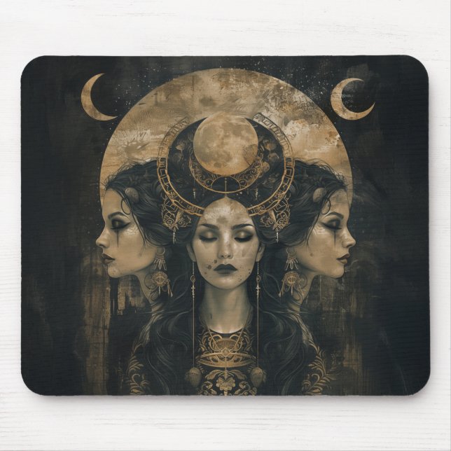 Hecate, Goddess gudinna från Witchcraft, Triple Må Musmatta (Framsidan)