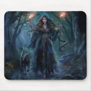 Hecate Goddess of Witchcraft Triple Måne Goddess 3 Musmatta
