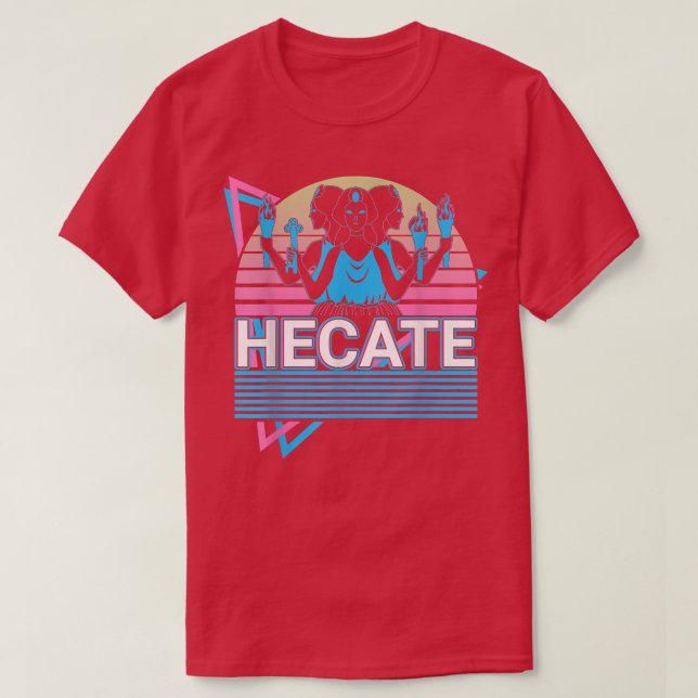 Hecate Grekiska gudinna från köksbåtar T Shirt (Design framsida)