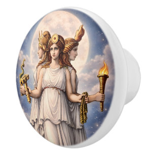 Hecate Trippel Gudinna Celestial Månkonst – myt Knopp