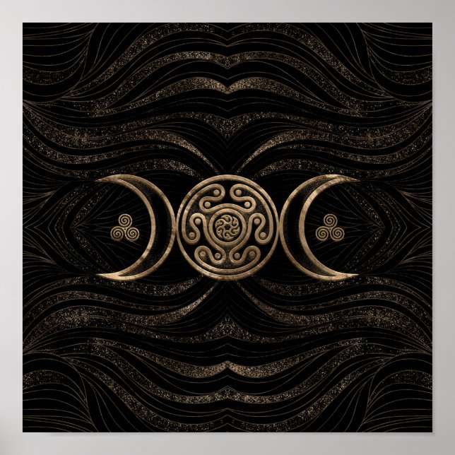 Hecate Wheel Triple Måne Poster (Framsidan)