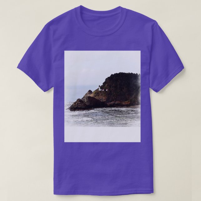 Heceda Head Lighthouse Sketched T Shirt (Design framsida)