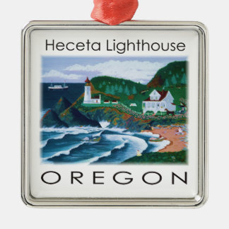 Heceta fyr Metall Ornament