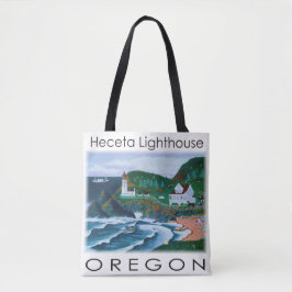 Heceta fyr Totebag Tygkasse