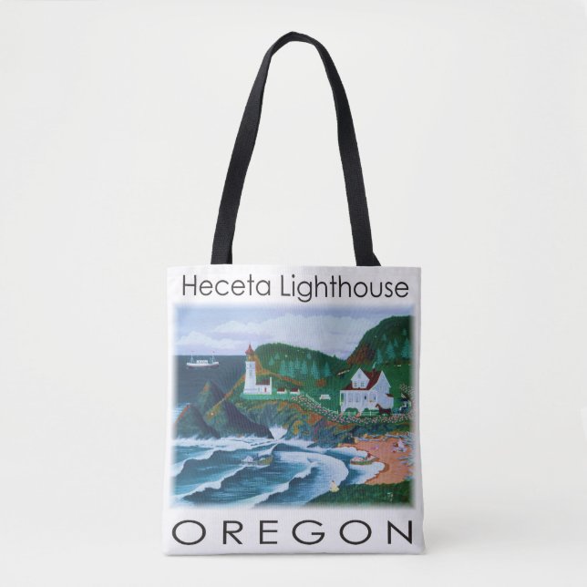 Heceta fyr Totebag Tygkasse (Framsida)