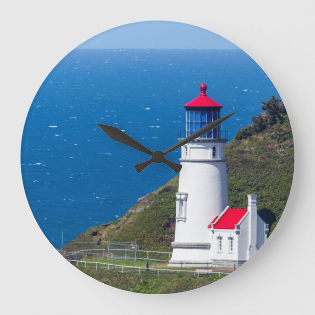 Heceta Head fyr belägen nära Florence Stor Klocka (Framsida)