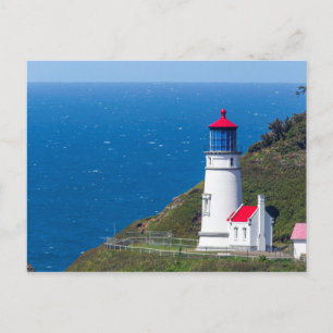 Heceta Head fyr belägen nära Florence Vykort