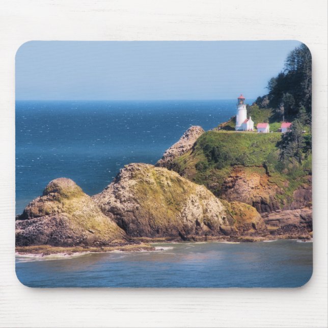 Heceta Head fyr Mousepad Musmatta (Framsidan)