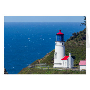 Heceta Head Fyren Nära Florence Hälsningskort