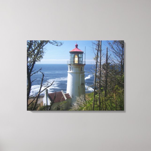 Heceta Head Lighthouse Canvastryck (Framsida)