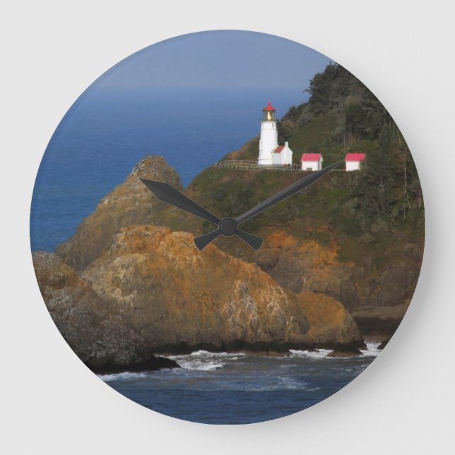 Heceta Head Lighthouse, Cape Bäck, Oregon, USA Stor Klocka (Framsida)