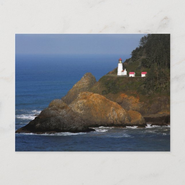 Heceta Head Lighthouse, Cape Bäck, Oregon, USA Vykort (Framsida)