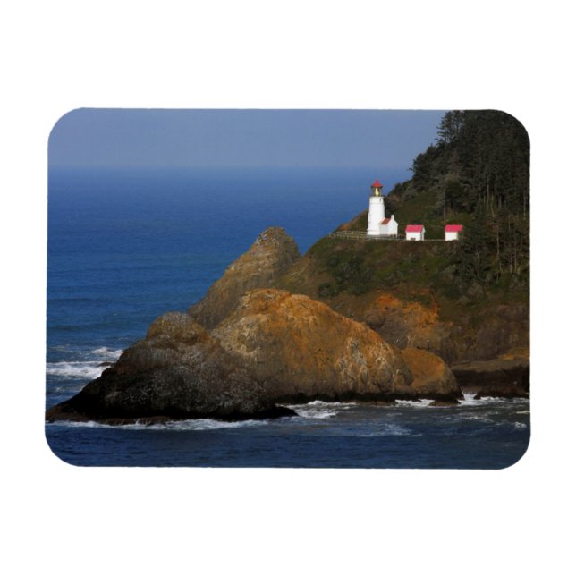 Heceta Head Lighthouse, Cape Creek, Oregon, USA Magnet (Horisontell)