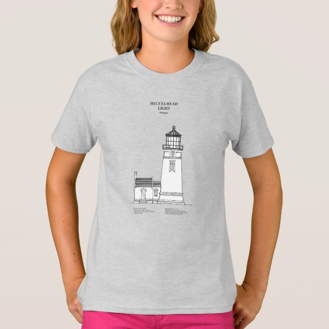 Heceta Head Lighthouse - Oregon - SBD T Shirt (Framsida)